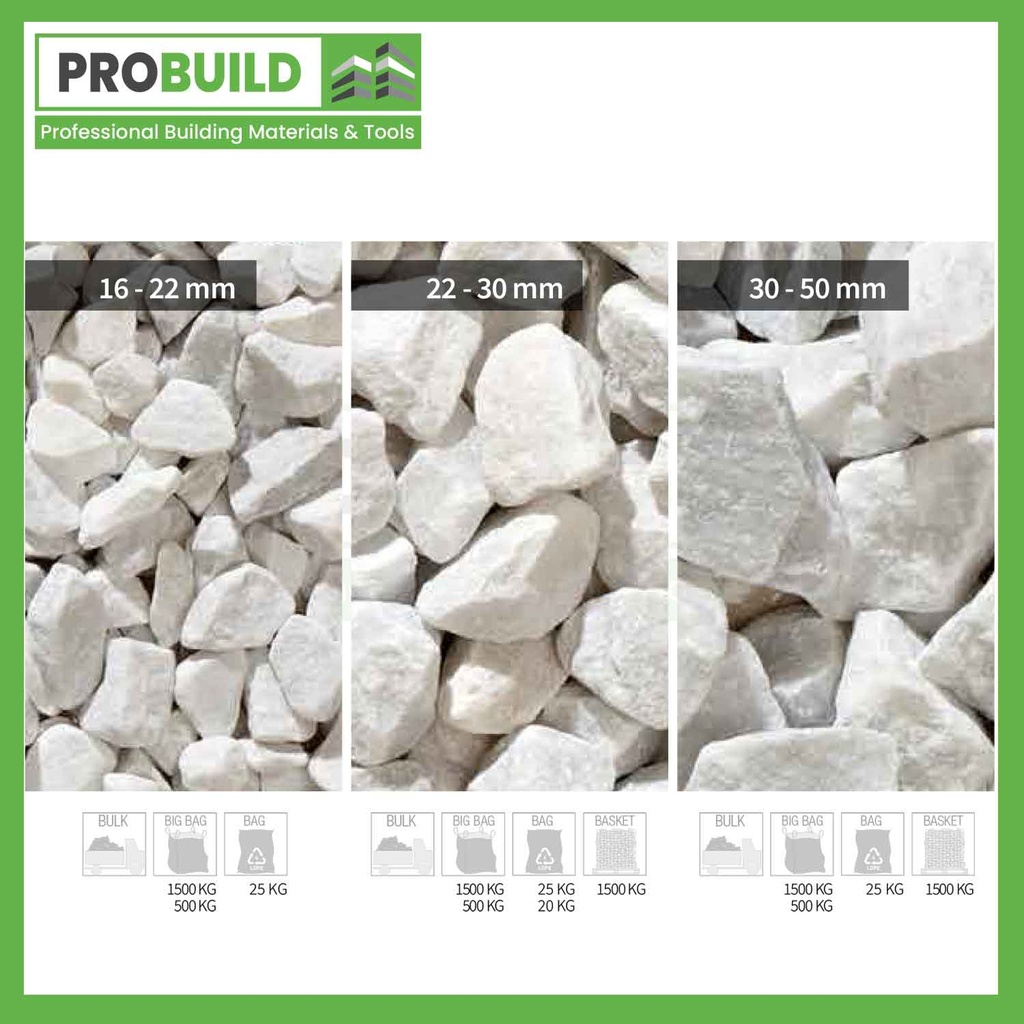 Marmorsplitte Marble Gravels