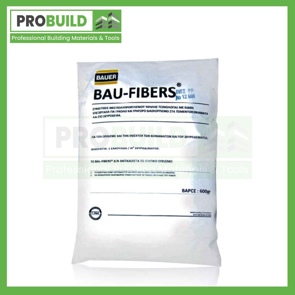 BAUER - BAU - FIBERS 6MM / 600GR BAG - WHITE