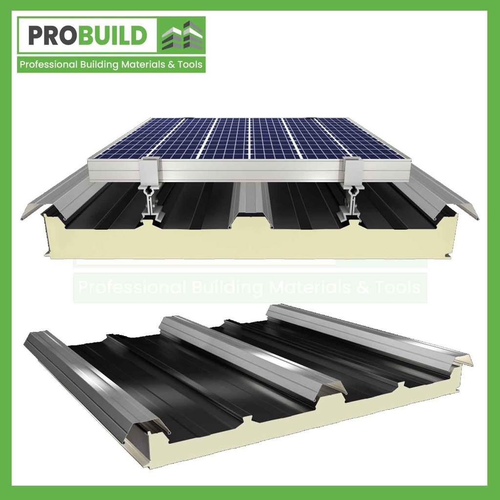 5 Ribs Secret Fix Solar Roof Panel
