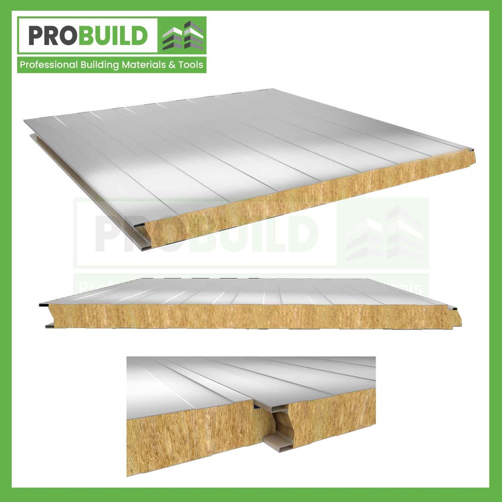 Rock Wool Insulated Secret Fix Wall Panel