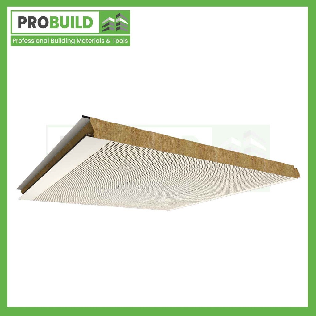 Rock Wool Insulated Acoustic Secret Fix Wall Panel