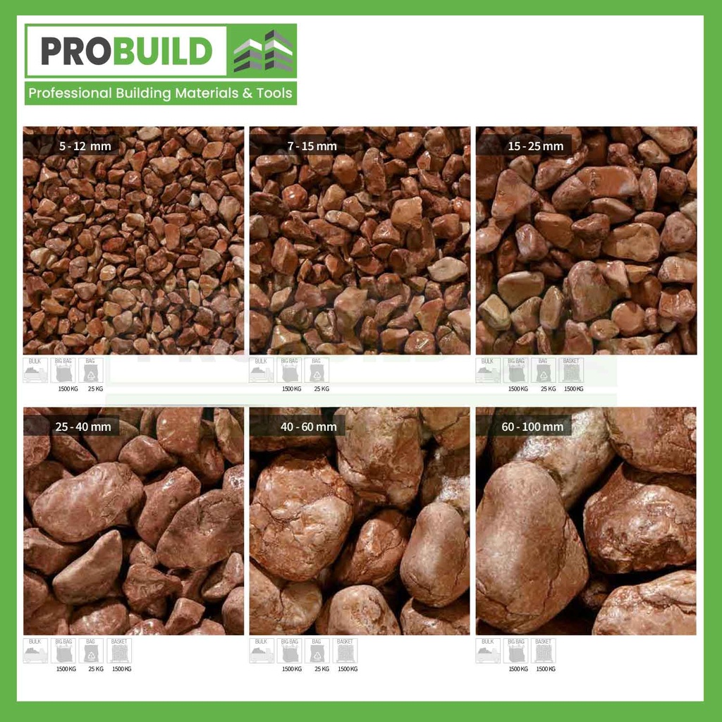 Marrone Marble Pebbles
