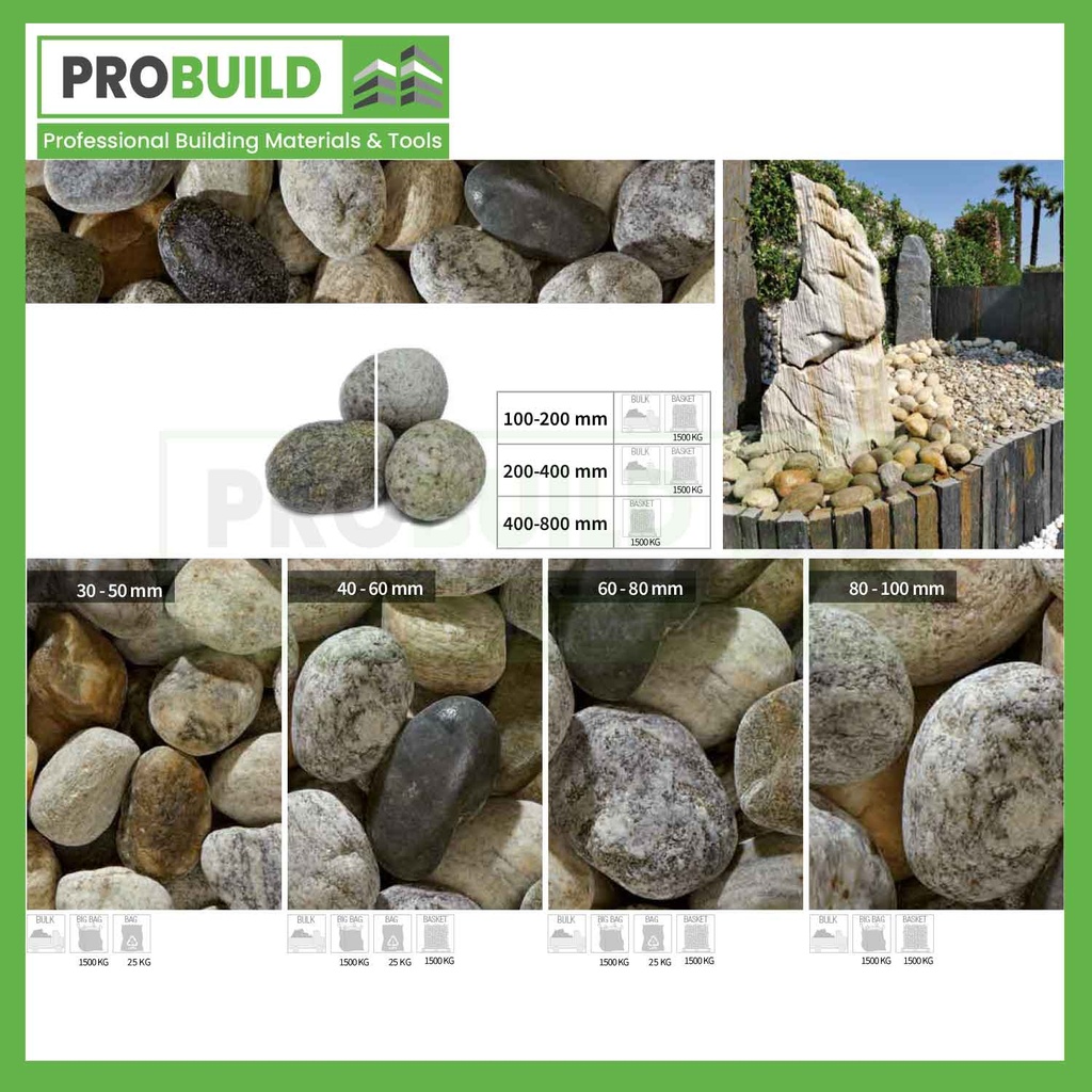 Ticino Scelto Natural Pebbles