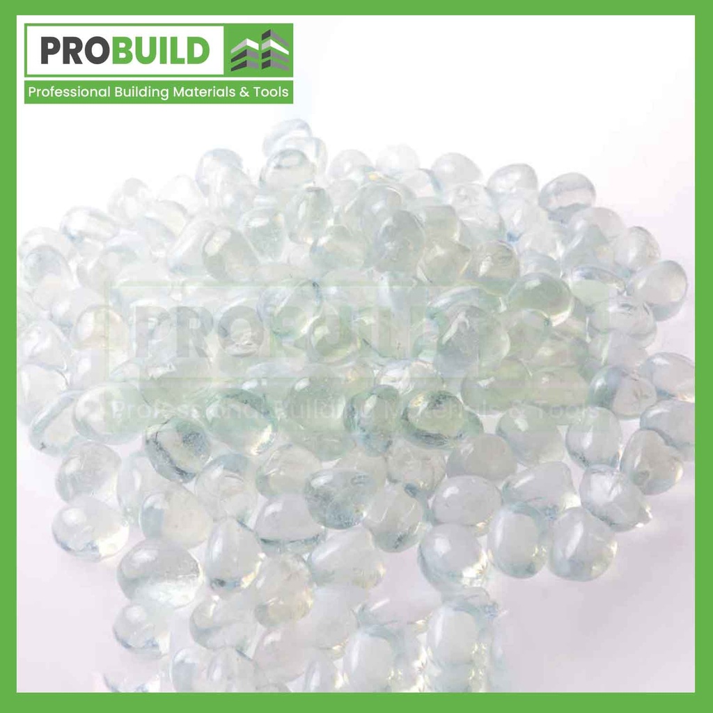 Rainbow Bianco Glass Pebbles