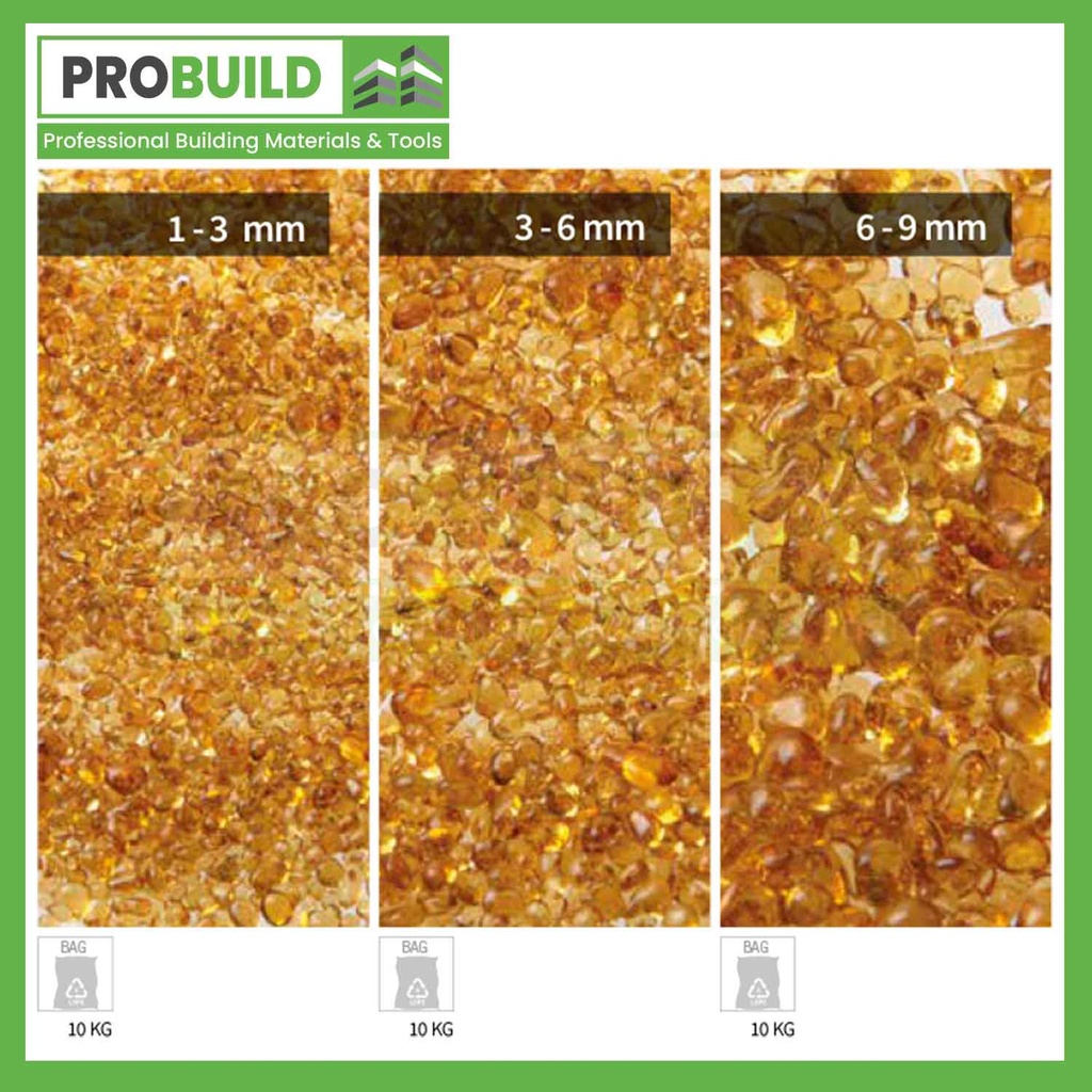 Extra Ambra Glass Pebbles