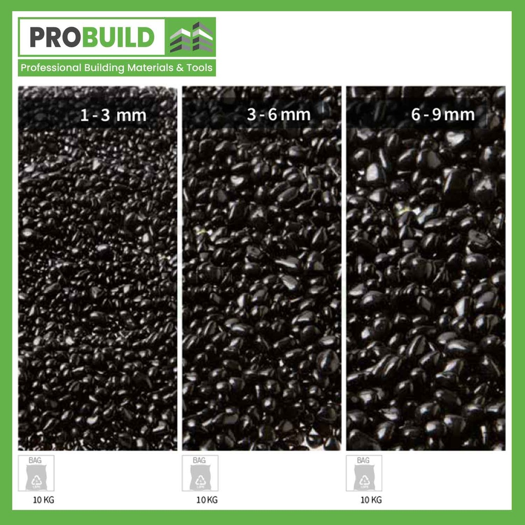 Extra Nero Glass Pebbles
