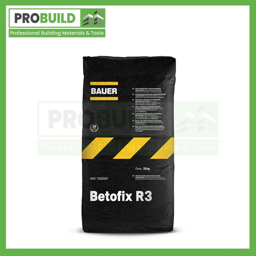 [BAUER0046] BAUER - BETOFIX R3 25KG - GREY