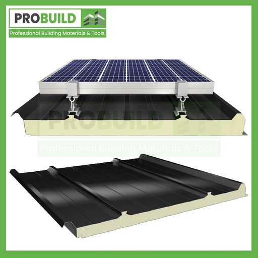Insulated 4 Ribs Solar Roof Panel