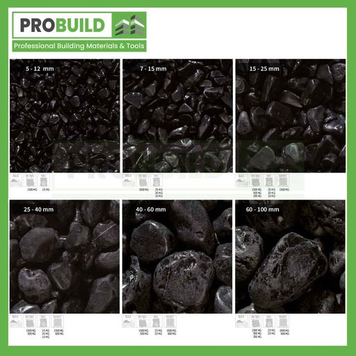 Nero Ebano Marble Pebbles