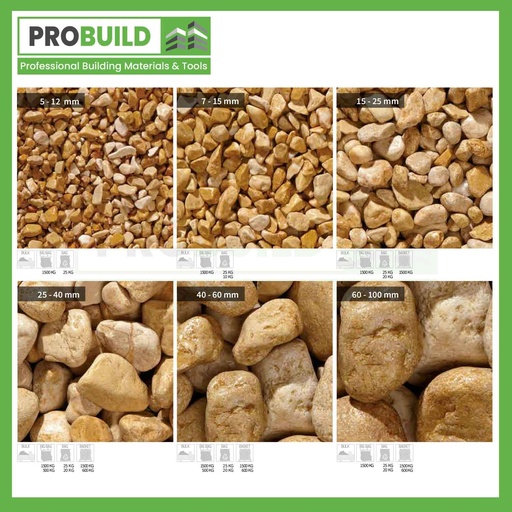 Giallo Mori Marble Pebbles