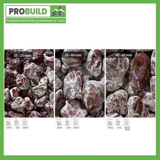 Rouge Royal Marble Pebbles