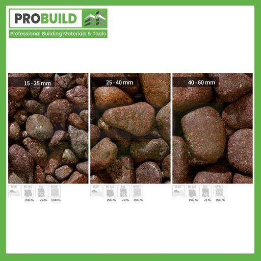Porfido Marrone Marble Pebbles