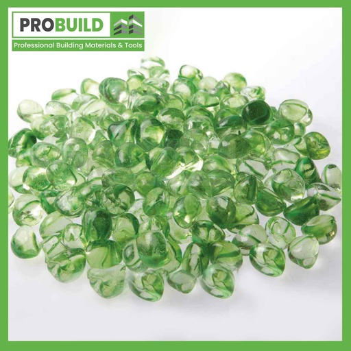 Rainbow Verde Glass Pebbles
