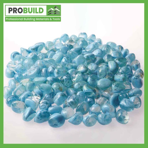 Rainbow Azzurro Glass Pebbles